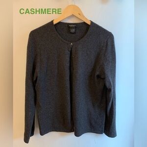 Lord & Taylor Cashmere Crew Neck Cardigan Size XL